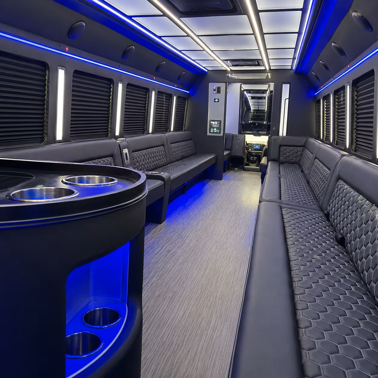 affordable durham prom party bus prices split across your group