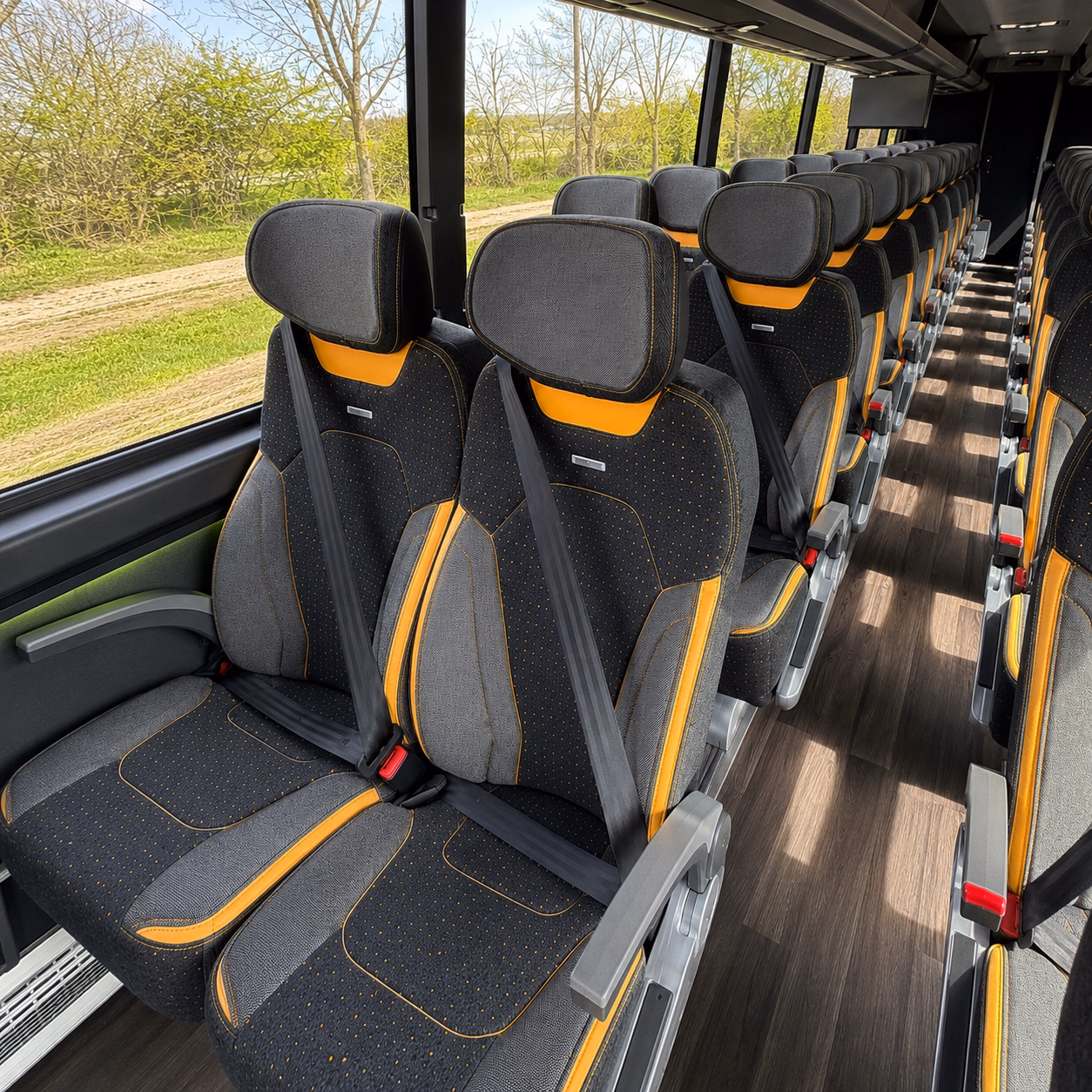 the bus type and amenities